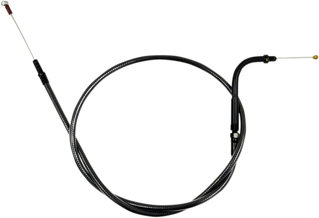 LA CHOPPERS IDLE CABLE MIDNIGHT STAINLESS FOR 15"-17" APE HANGERS - LA-8005ID16M