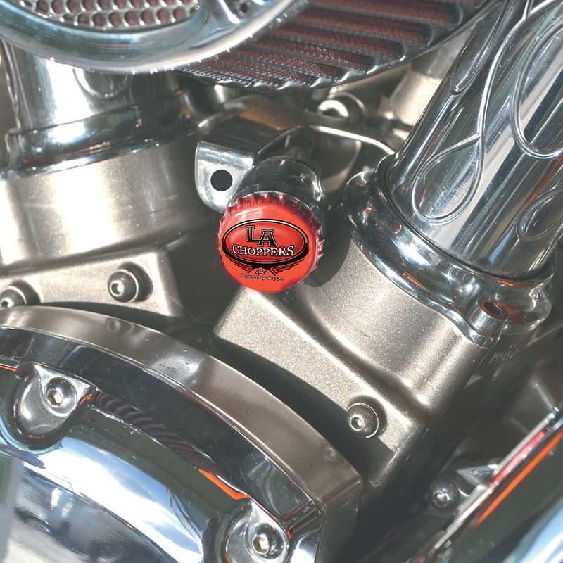 LA CHOPPERS BOTTLE CAP TOP-CHOKE KNOB COVER CHROME HD - LA-7608-01 - PartsOutlet.com.au