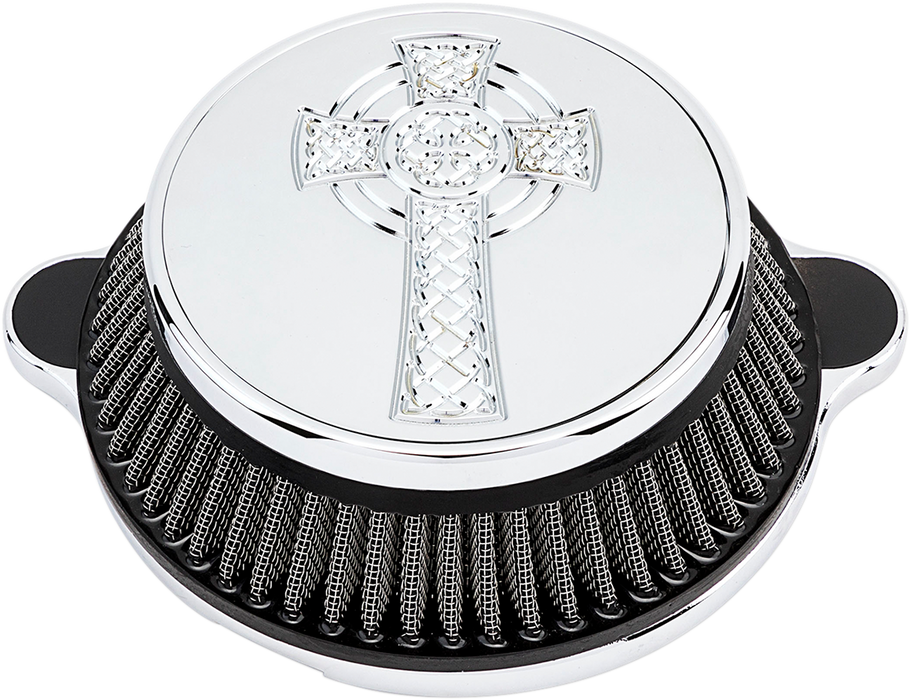 LA CHOPPERS Celtic Cross Air Cleaner - Chrome - M8 LA-2397-03 - PartsOutlet.com.au