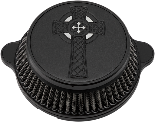 LA CHOPPERS Celtic Cross Air Cleaner - Black - M8 LA-2397-03B - PartsOutlet.com.au