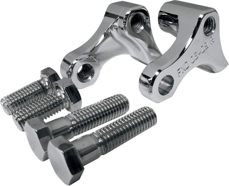 LA CHOPPERS Rear Lowering Kit - Chrome - Lowers 1" - FXD '06-'17 - LA-7590-02