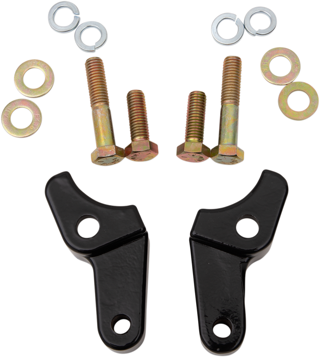 LA CHOPPERS REAR LOWERING KIT FLH-FLT / -25,4 MM (1") / BLACK-POWDER-COATED / STEEL - LA-7590-06B