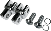 LA CHOPPERS FOOTPEG RELOCATION CLEVIS KIT CHROME UNIVERSAL - LA-7202-00 - PartsOutlet.com.au