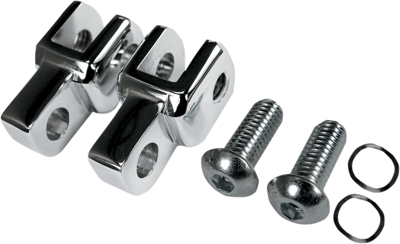 LA CHOPPERS FOOTPEG RELOCATION CLEVIS KIT CHROME UNIVERSAL - LA-7202-00 - PartsOutlet.com.au