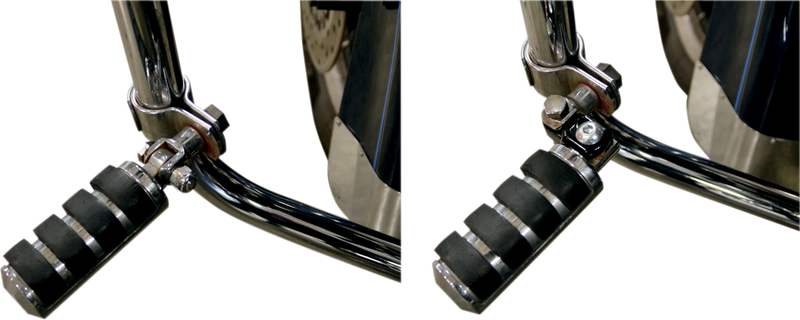 LA CHOPPERS FOOTPEG RELOCATION CLEVIS KIT BLACK UNIVERSAL - LA-7202-00B - PartsOutlet.com.au