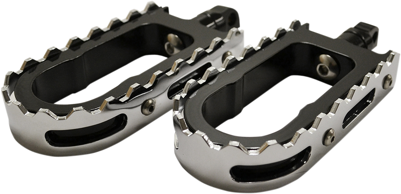 LA CHOPPERS BMX Footpegs - Black/Chrome LA-7205-00B - PartsOutlet.com.au