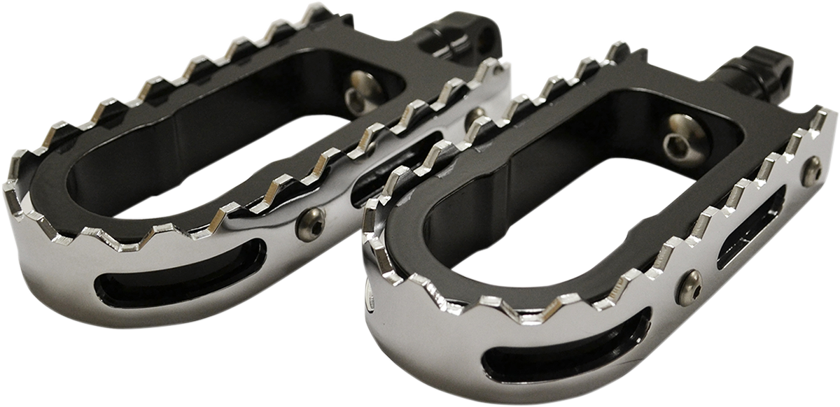 LA CHOPPERS BMX Footpegs - Black/Chrome LA-7205-00B - PartsOutlet.com.au