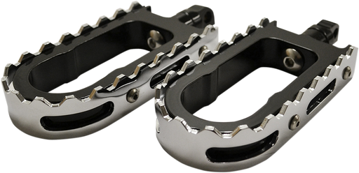 LA CHOPPERS BMX Footpegs - Black/Chrome LA-7205-00B - PartsOutlet.com.au