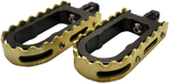 LA CHOPPERS BMX Footpegs - Black/Brass LA-7205-02B - PartsOutlet.com.au