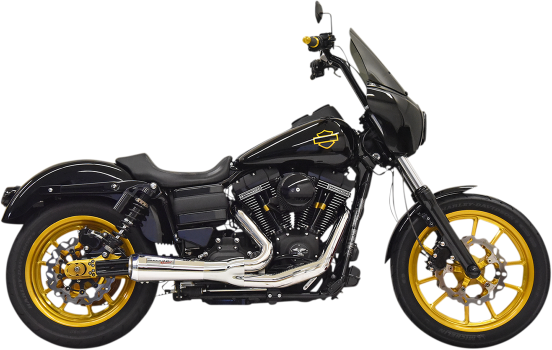 BASSANI XHAUST Ripper 2:1 Exhaust System - Dyna FXD '06-'17 -Chrome 1D6C