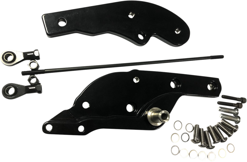 DRAG SPECIALTIES Forward Control Extensions - Black - 18+ Softail 056319 - PartsOutlet.com.au
