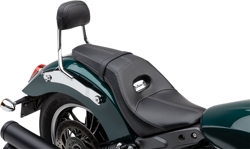 COBRA Detachable Backrest - Chrome - Two-up Seat - Indian '16-'20 Scout 502-2210 - PartsOutlet.com.au