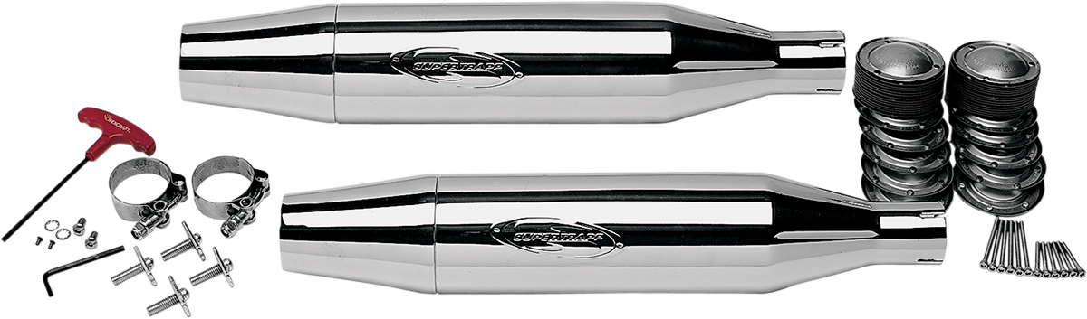 SUPERTRAPP Mufflers - Tapered - '99-'17 FXD - 628-78088