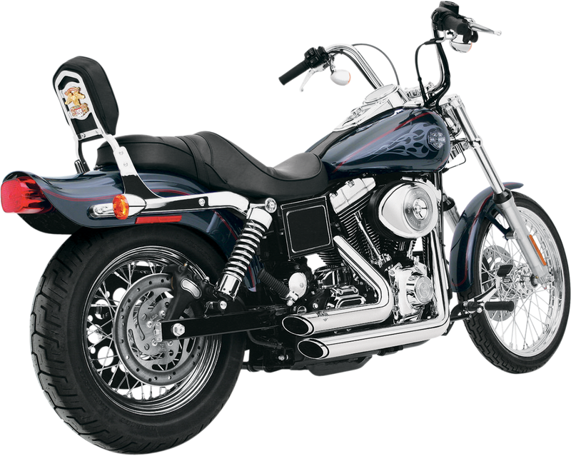VANCE & HINES Shortshots Staggered Exhaust System - Chrome - '91-'05 FXD - 17213 - PartsOutlet.com.au
