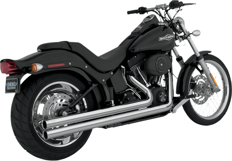 VANCE & HINES Big Shots Exhaust - Chrome - Long - '86-'11 Softail - 17923 - PartsOutlet.com.au