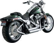 VANCE & HINES Shortshots Staggered Exhaust System - 86-11 Softail - Chrome 17221 - PartsOutlet.com.au