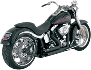 VANCE & HINES Shortshots Staggered Exhaust System - '86 - '11 Softail - Matte Black Ceramic 47221 - PartsOutlet.com.au