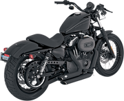 VANCE & HINES Shortshots Staggered Exhaust System - '04-'13 Sportster XL - Black 47219 - PartsOutlet.com.au