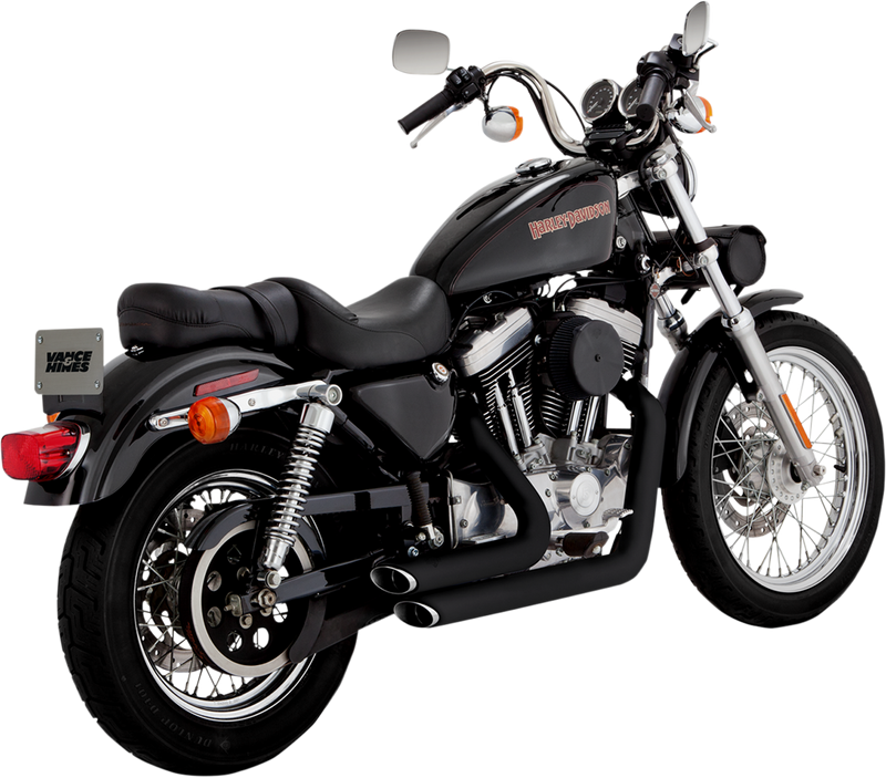VANCE & HINES Shortshots Staggered Exhaust System - Black - '99-'03 XL - 47223 - PartsOutlet.com.au