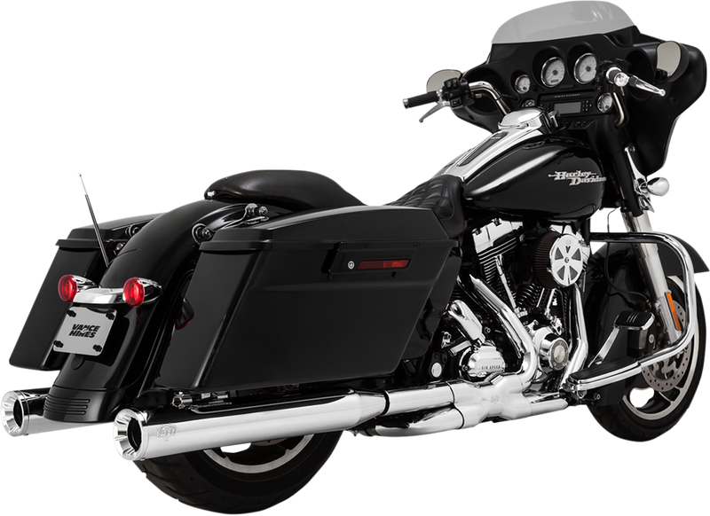 VANCE & HINES 4" Eliminator Mufflers - Chrome - FL '95-'25 - 16703