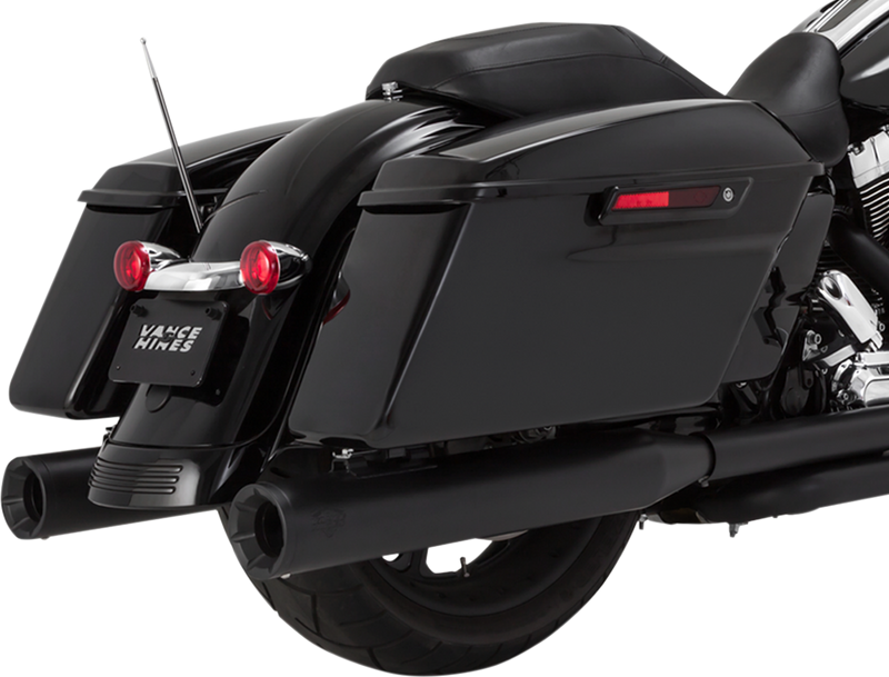 VANCE & HINES 4" Eliminator Mufflers - Black - FL '95-'21 - 46703