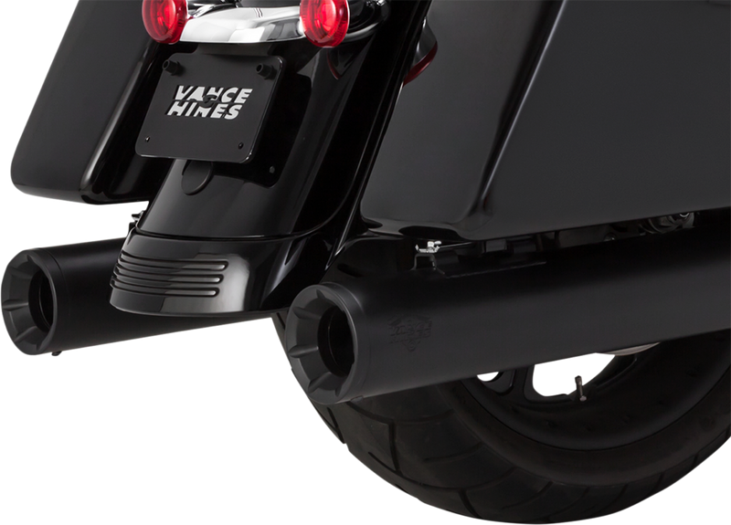VANCE & HINES 4" Eliminator Mufflers - Black - FL '17-'25 - 46714