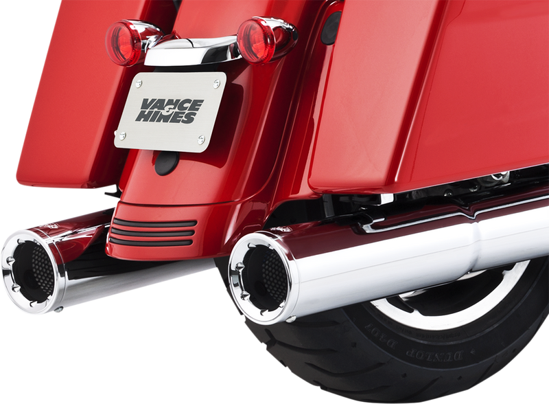VANCE & HINES Hi-Output Mufflers - Chrome - '17-'24 FL - 16463 - PartsOutlet.com.au