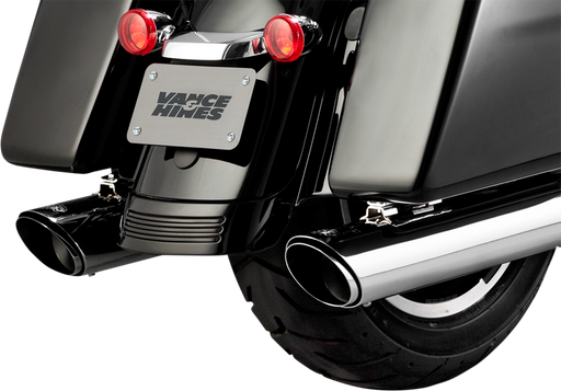 VANCE & HINES Twin Slash Muffler - Chrome - '17-'24 FL 16672 - PartsOutlet.com.au