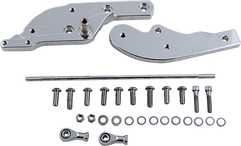 DRAG SPECIALTIES Forward Control Extensions - 3" Forward - Chrome - Softail FL/FX - '18-'25 - 056318