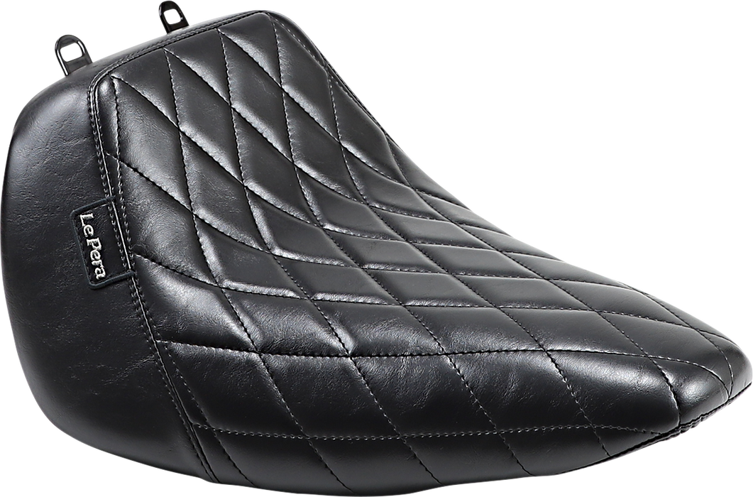 LE PERA Bare Bones Solo Seat With Black Diamond Stitch. Fits Fatboy 2018up & Breakout 2023up - LYO-007DM - PartsOutlet.com.au