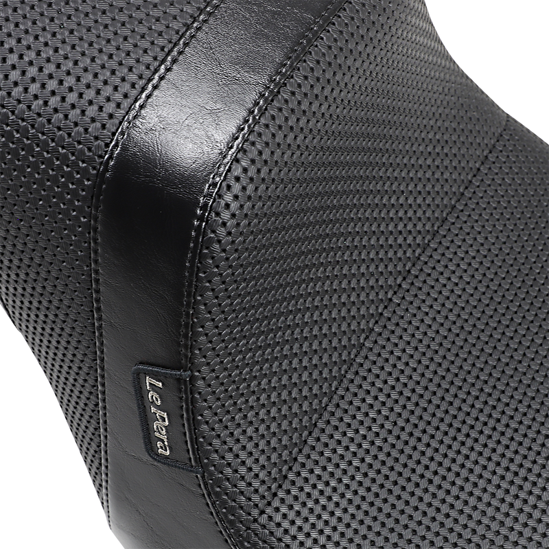 LE PERA Daytona 2-Up Seat - Basketweave - Black - FLFB '18-'23 - LYO-543BW