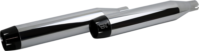 KHROME WERKS 3-1/2" Softail Shredder Slip-On Mufflers - 18+ Heritage & Deluxe - Chrome - 202520