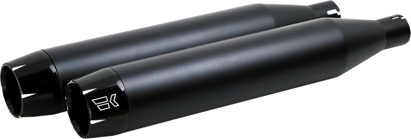 KHROME WERKS 3.5" Softail Shredder Slip-On Mufflers - 18+ Softail - Black - 202600