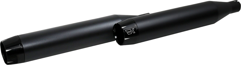KHROME WERKS 3-1/2" Softail Shredder Slip-On Mufflers - 18+ Softail Heritage & Deluxe - Black - 202620