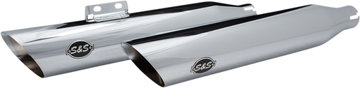 S&S CYCLE SLASH CUT SLIP-ONS for M8 SOFTAIL® MODELS—Chrome - 550-0753B - PartsOutlet.com.au