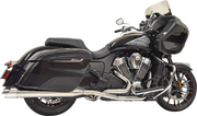 BASSANI XHAUST True Dual Exhaust System - Indian Challenger 2020-2021 - Chrome 8H16S - PartsOutlet.com.au