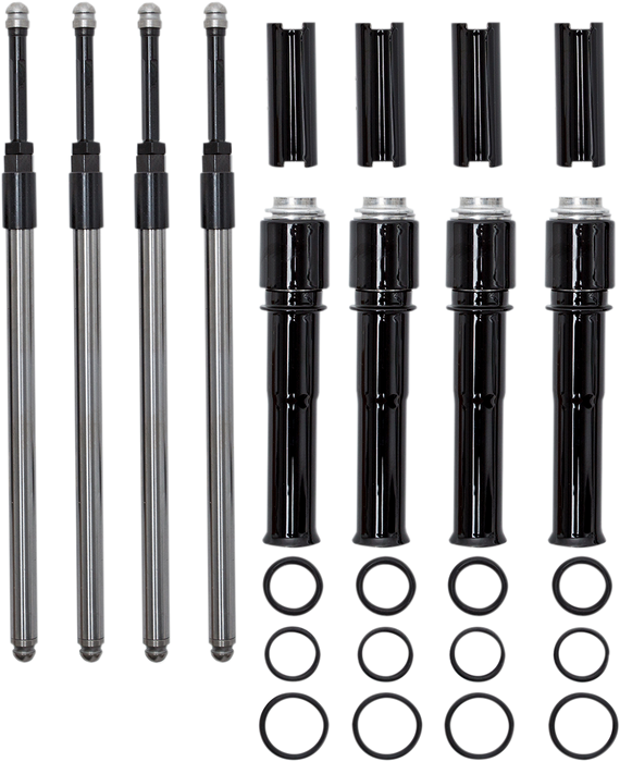 S&S CYCLE Quickee Pushrods with Gloss Black Covers for 2017-up M8 Models - 930-0137 - PartsOutlet.com.au