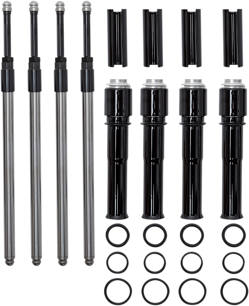 S&S CYCLE Quickee Pushrods with Gloss Black Covers for 1999-2017 bt Models, except 2017 Touring - 930-0143 - PartsOutlet.com.au