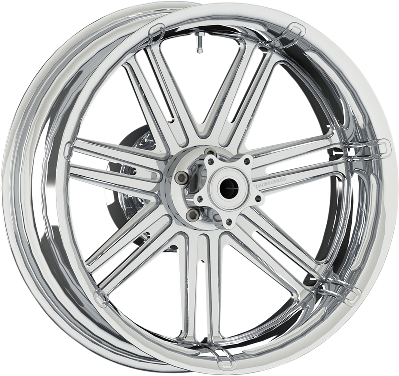 ARLEN NESS Wheel - 7-Valve - Single Disc - Rear - Chrome - 18"x5.50" - With ABS - FL '08-'24 - 10302-203-6501