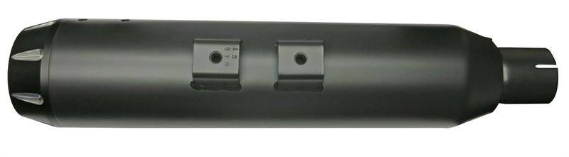 BASSANI XHAUST 4" Slip On Black Muffler - Straight/Long - XG500/750 '15-'19 - 1587LRB