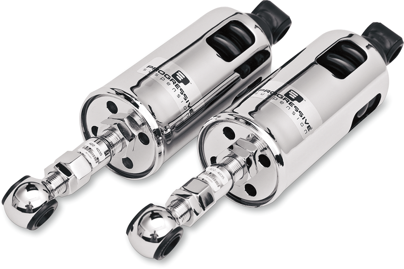 PROGRESSIVE SUSPENSION 422 Series Adjustable Shocks - Chrome - Harley-Davidson Softail 1989-1999 - Heavy-Duty 422-4001C - PartsOutlet.com.au