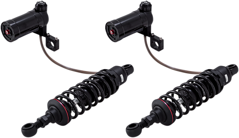 PROGRESSIVE SUSPENSION 990 Series Shocks with Remote Reservoir - Black - Harley-Davidson '93-'25 - Standard - 12" 990-2001