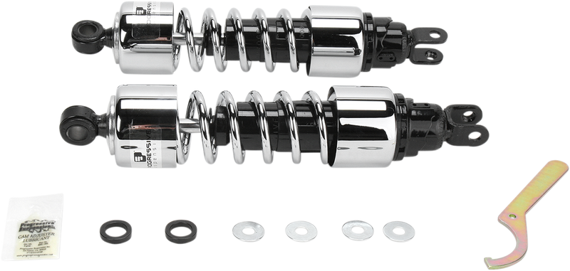 PROGRESSIVE SUSPENSION Shocks - 412 Cruiser Series - Chrome - 13" - Honda '75-'79 - Heavy Duty - 412-4224C