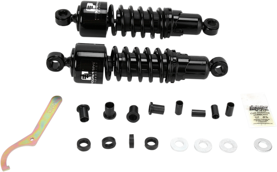 PROGRESSIVE SUSPENSION 412 Series Shock - 11" - Standard - Black - Harley-Davidson Touring 1980-2005, Sportster 1979-2003 & FXR 1982-1994 - H-D 412-4005B