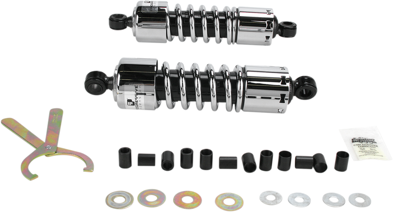 PROGRESSIVE SUSPENSION Shocks - 412 Cruiser Series - Chrome - 11" - Standard - 412-4204C