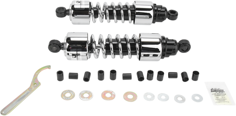 PROGRESSIVE SUSPENSION Shocks - 412 Cruiser Series - Chrome - 12.5" - Heavy Duty - 412-4206C