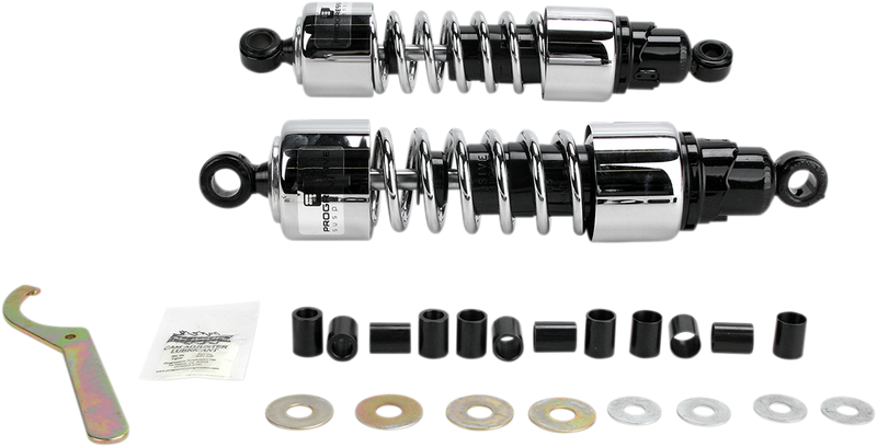 PROGRESSIVE SUSPENSION Shocks - 412 Cruiser Series - Chrome - 13" - Standard/Heavy Duty - 412-4211C