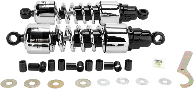 PROGRESSIVE SUSPENSION Shocks - 412 Cruiser Series - Chrome - 13" - Standard Duty - 412-4213C