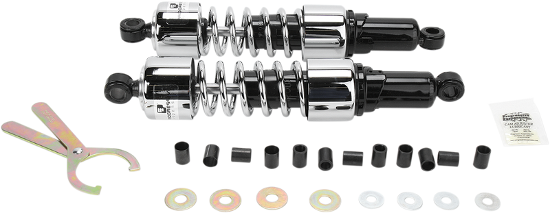 PROGRESSIVE SUSPENSION Shocks - 412 Cruiser Series - Chrome - 14.25" - Standard - 412-4220C