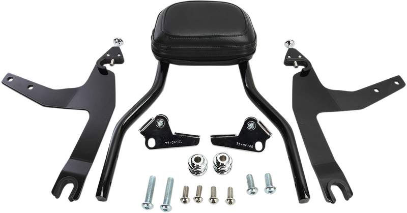 COBRA Backrest Kit - 14" - Black - '06-'17 Softail - 602-2002B